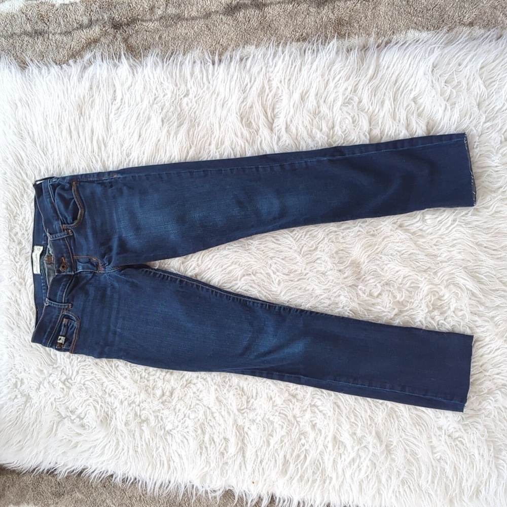 Abercrombie Kids Low Rise Dark Wash Skinny Jeans